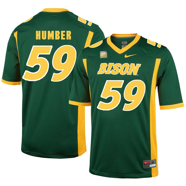 North Dakota State Bison #59 Ramon Humber Green College Football Jersey